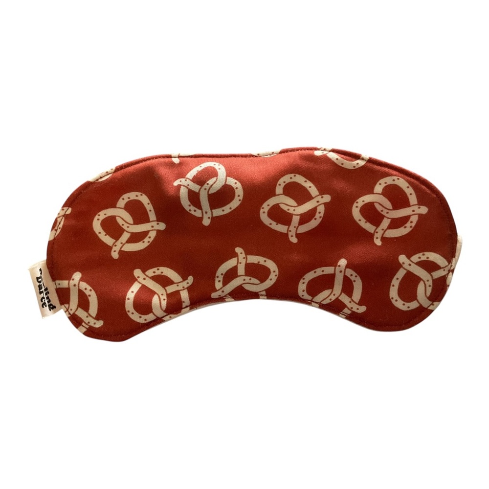 Pretzel Patterned Sleep Mask - Picture 2 of 3